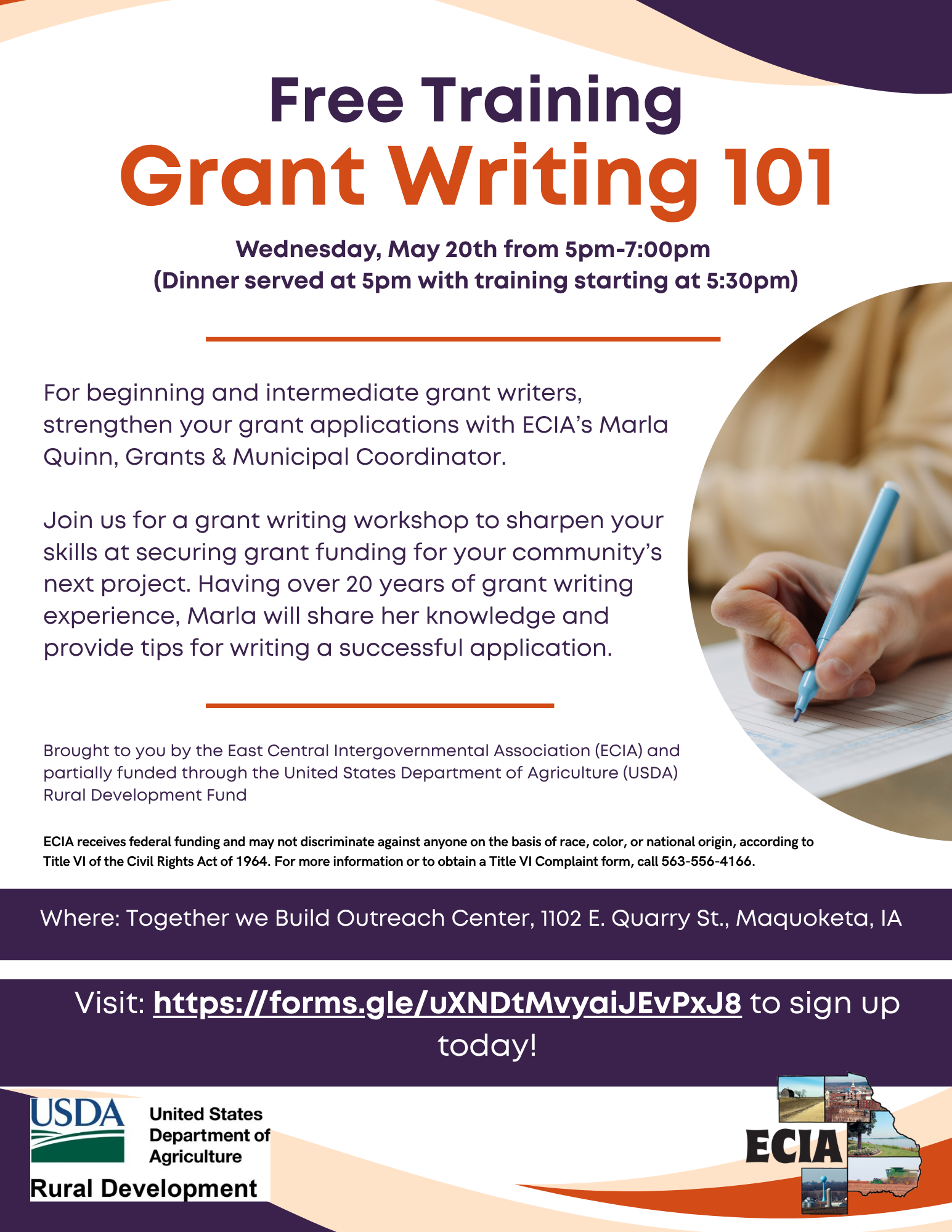 Grant Writing 101 Flyer 5-20-26